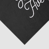 Willekeurige naam | Bewerkbaar gestileerd script Tissuepapier (Detail)