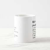Willekeurige naam, Bewerkbare naam, Aangepaste naa Koffiemok (Center)