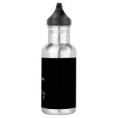 Willekeurige naam | Cool Editable Pink Script op z Waterfles (Rechts)