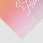 Willekeurige naam |  gestileerd script kleurrijke  tissuepapier (Detail)