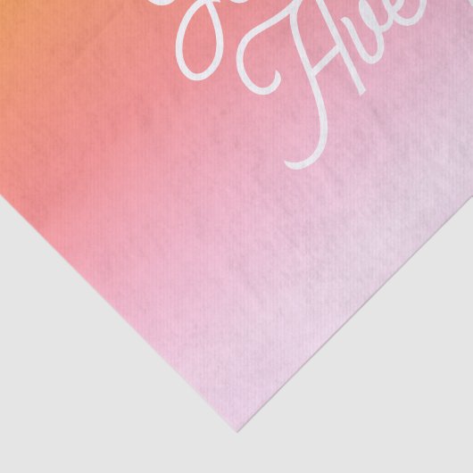 Willekeurige naam |  gestileerd script kleurrijke  tissuepapier (Detail)