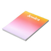 Willekeurige naam | Retro-moderne gestileerde teks Notitieblok (Linkerzijde)