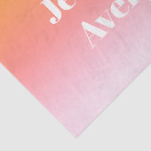 Willekeurige naam | Retro-moderne gestileerde teks Tissuepapier (Detail)