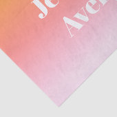 Willekeurige naam | Retro-moderne gestileerde teks Tissuepapier (Detail)