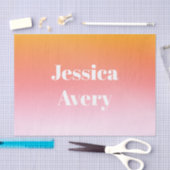 Willekeurige naam | Retro-moderne gestileerde teks Tissuepapier (Craft)