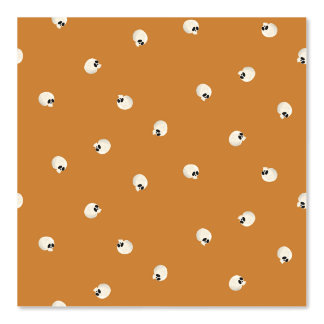 Willekeurige Schattigee Kawaii schedel Stippen sin Behang
