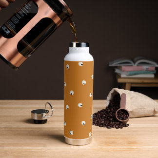 Willekeurige Schattigee Kawaii schedel Stippen sin Waterfles