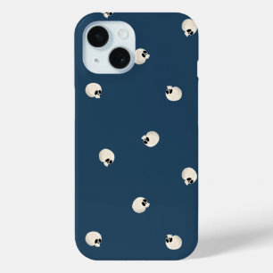 Willekeurige Schattigee Kawaii Skull Stippen donke iPhone 15 Case
