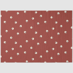 Willekeurige Schattigee Kawaii Skull Stippen rood Tissuepapier