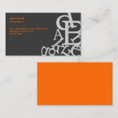 Willekeurige schrijver/editor donkerder Visitekaar Visitekaartje (Voorkant / Achterkant)