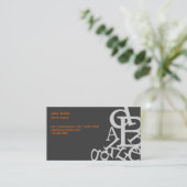 Willekeurige schrijver/editor donkerder Visitekaar Visitekaartje (Staand voorkant)