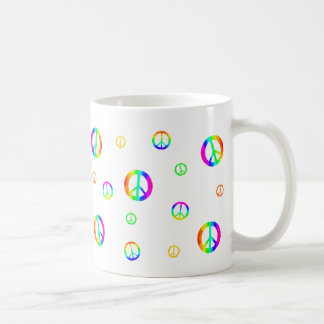 Willekeurige tekenen van vrede koffiemok