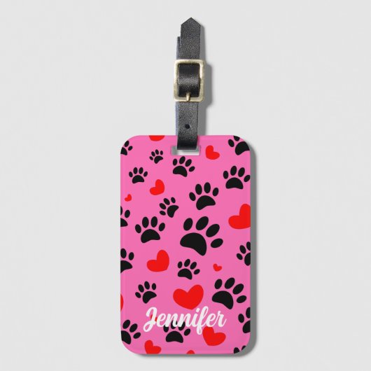 Willekeurige tekenfilm schildert afdrukken en rode bagagelabel (Voorkant (verticaal))