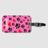 Willekeurige tekenfilm schildert afdrukken en rode bagagelabel (Voorkant (horizontaal))