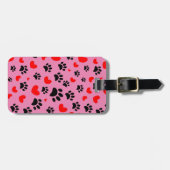 Willekeurige tekenfilm schildert afdrukken en rode bagagelabel (Voorkant horizontaal)