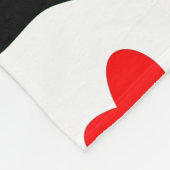 Willekeurige tekenfilm schildert afdrukken en rode fleece deken (Hoek)