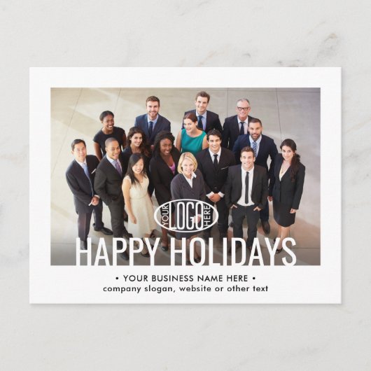 Willekeurige tekst Zakelijk Promotie 2 Foto Vakant Aankondigingskaart (Voorkant)