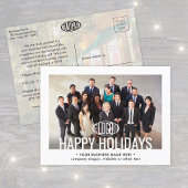 Willekeurige tekst Zakelijk Promotie 2 Foto Vakant Aankondigingskaart