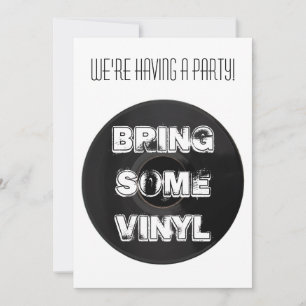 Willekeurige uitnodiging van een of andere VINYL-p