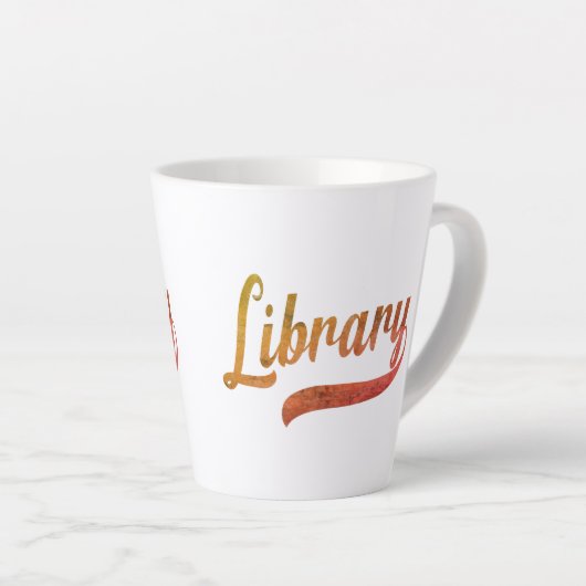 Willekeurige variëteit - Bibliotheek Latte Mok (Rechterhoek)