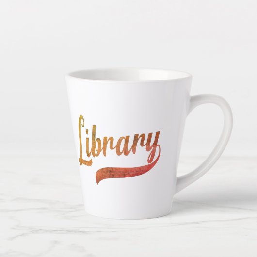 Willekeurige variëteit - Bibliotheek Latte Mok (Rechts)