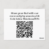 Willekeurige vriendelijkheid briefkaart (Achterkant)