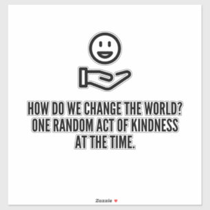 Willekeurige vriendelijkheid sticker