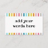 Willekeurige vriendelijkheid visitekaartje (Achterkant)