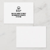 Willekeurige vriendelijkheid visitekaartje (Voorkant / Achterkant)