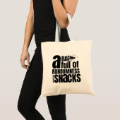 Willekeurigheid & Snacks eigenzinnig Modern Stijlv Tote Bag (Voorkant (product))