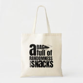 Willekeurigheid & Snacks eigenzinnig Modern Stijlv Tote Bag (Voorkant)