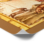 Willem Blaeu Old Rijneland Germanic Map Series Poster (Hoek)