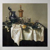 Willem Claesz Heda Banquet Piece met Mince Pie Poster (Voorkant)
