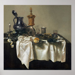 Willem Claesz Heda Banquet Piece met Mince Pie Poster