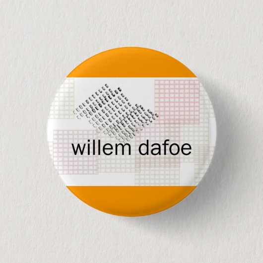 willem dafoe ronde button 3,2 cm (Voorkant)