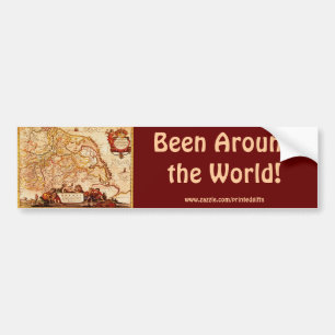 Willem Janszoon Blaeu Old German Map Collectie Bumpersticker