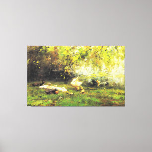 Willem Maris - Duck Hemel Canvas Afdruk