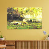 Willem Maris - Eend hemel Canvas Afdruk (Insitu (Woonkamer))