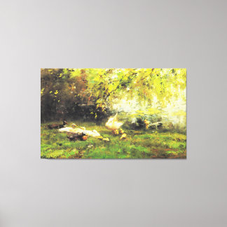 Willem Maris - Eend hemel Canvas Afdruk