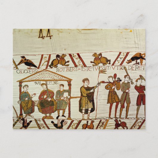 Willem, Robert de Mortain en bisschop Odo Briefkaart (Voorkant)