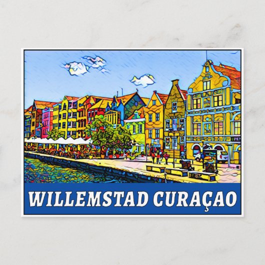 Willemstad Curaçao Caribbean Zee Curaçao Briefkaart (Voorkant)