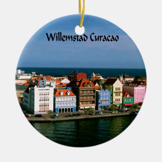 Willemstad Curacao Keramisch Ornament (Voorkant)