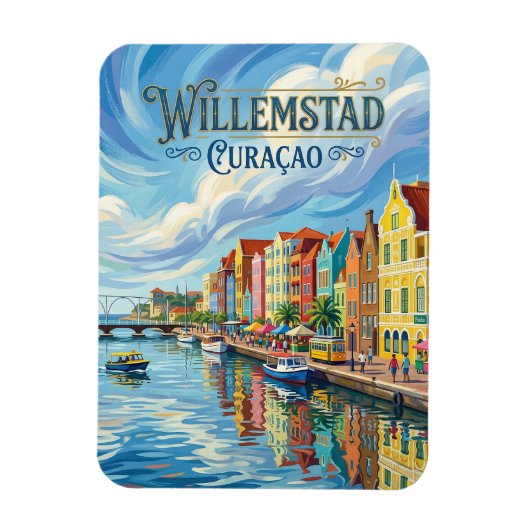 Willemstad Curaçao Magneet (Verticaal)