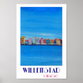Willemstad Curacao Retro Poster (Voorkant)