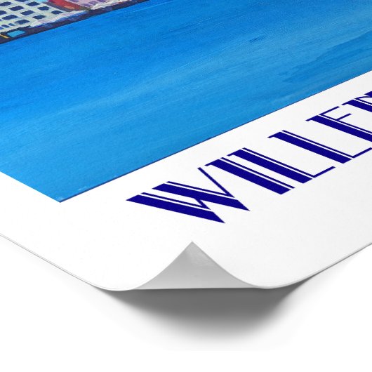 Willemstad Curacao Retro Poster (Hoek)