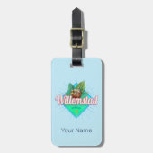 Willemstad Curacao Vacation  Caribisch gebied Bagagelabel (Voorkant verticaal)