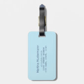 Willemstad Curacao Vacation  Caribisch gebied Bagagelabel (Achterkant verticaal)