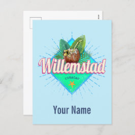 Willemstad Curacao Vacation Caribisch gebied Feestdagenkaart