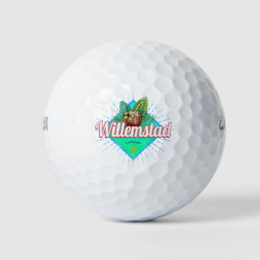 Willemstad Curacao Vacation  Caribisch gebied Golfballen (Voorkant)