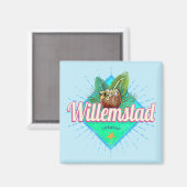 Willemstad Curacao Vacation  Caribisch gebied Magneet (Voorkant / Achterkant)